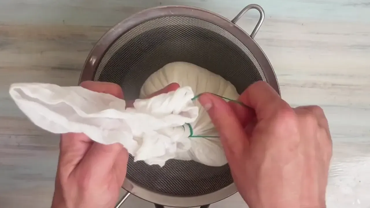 Transfer the bowl and sieve to the refrigerator and let drain for 4 to 8 hours depending on your desired firmness (4 hours for soft spoonable ricotta, 8 hours for a firm molded shape).