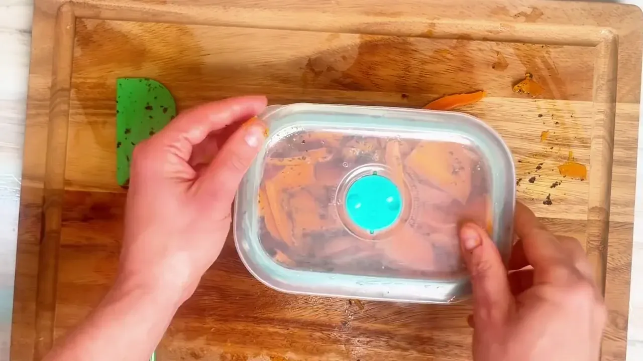 Snap on the airtight lid, rotate the container gently to distribute the marinade evenly, and chill in the refrigerator for at least 3 to 4 hours (ideally overnight).